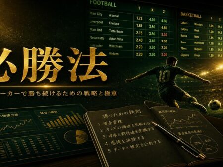 ブックメーカー必勝法はある？長期的に勝率を 高めるための戦略を解説