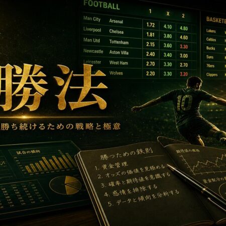 ブックメーカー必勝法はある？長期的に勝率を 高めるための戦略を解説