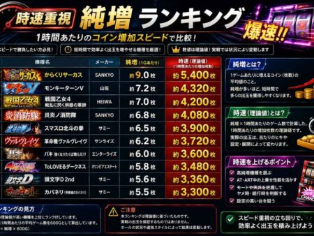 【スピード重視】スマスロ 純増 ランキング最新ガイド