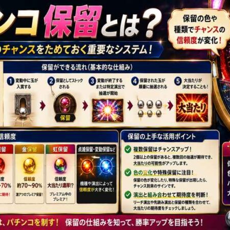 パチンコの「保留」とは？残り保留・金保留・関連アイテムの意味も解説