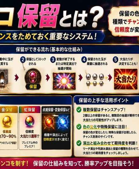 パチンコの「保留」とは？残り保留・金保留・関連アイテムの意味も解説